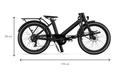 Vélo électrique Eovolt Noir : Une solution de mobilité écologique et performante pour vos déplacements urbains